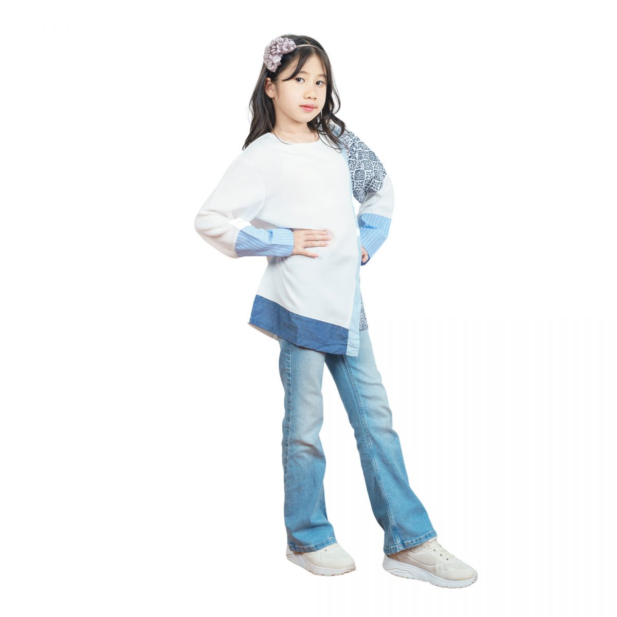 Elina Blouse Kids Broken White - Image 4
