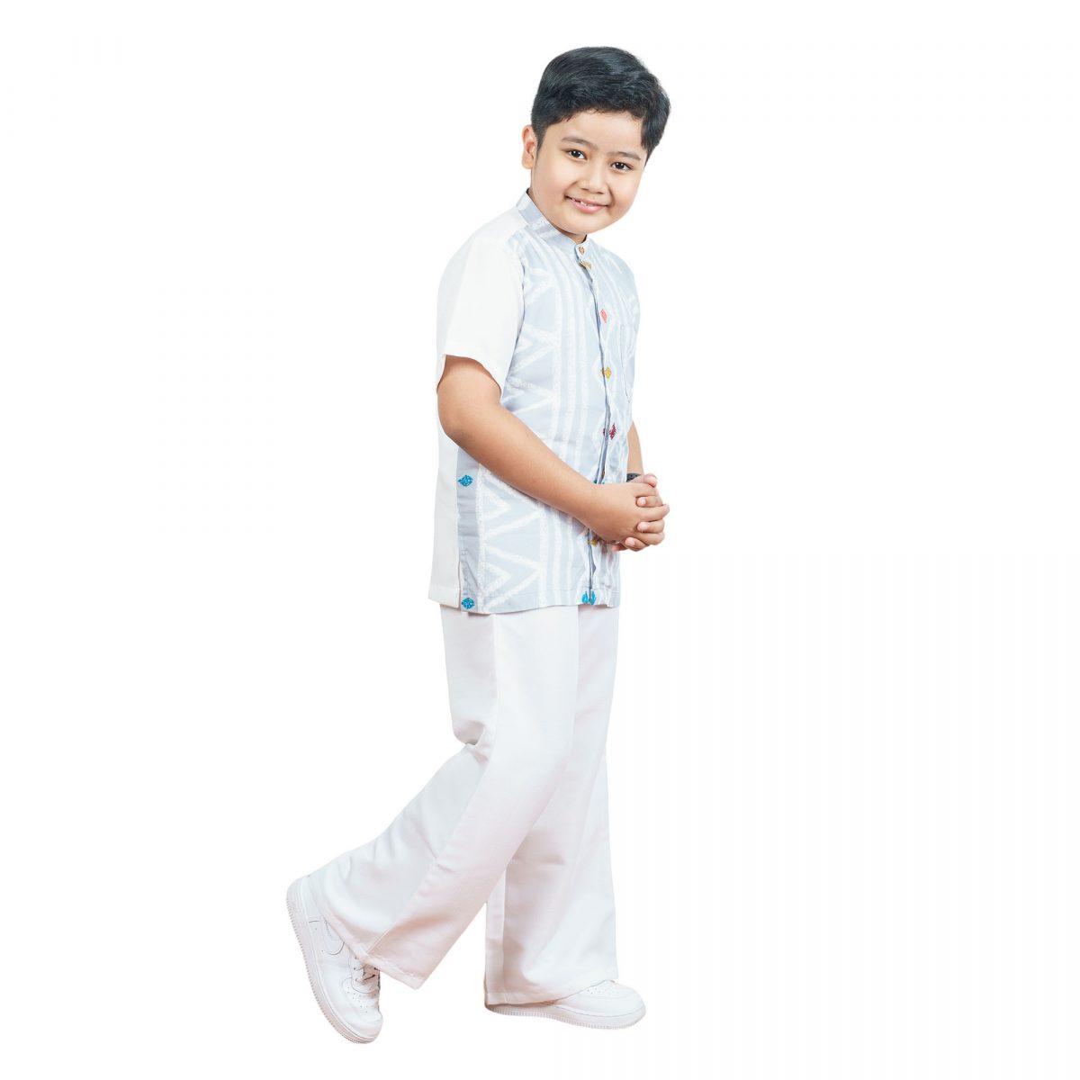 Nikko Shirt Kids Grey - Image 3