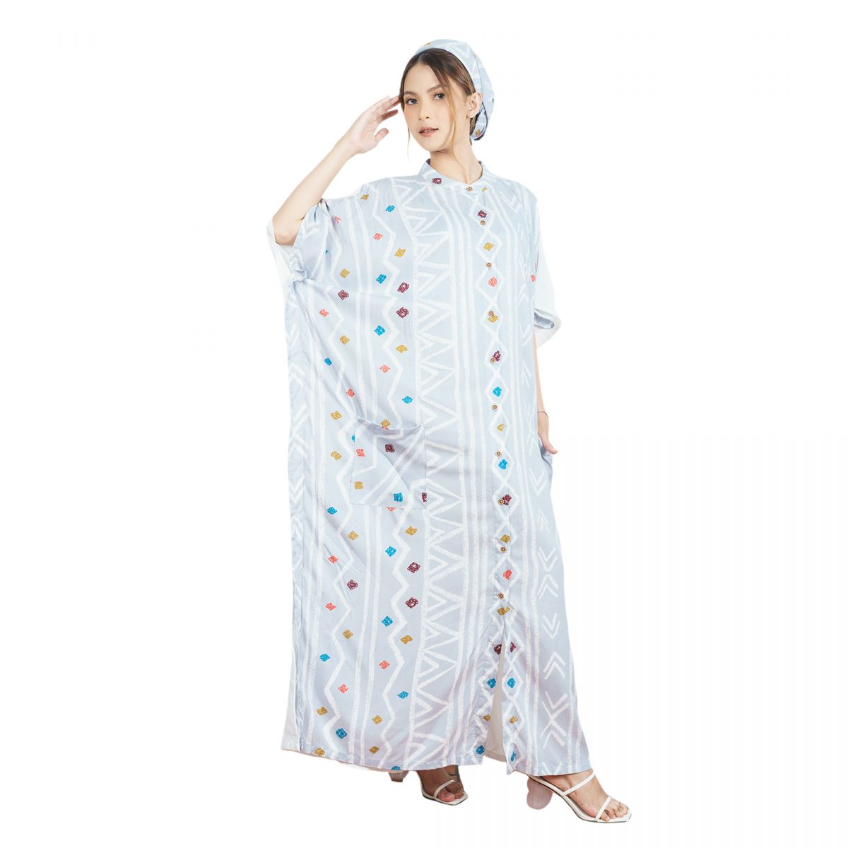 Nirwana Kaftan Grey - Image 3