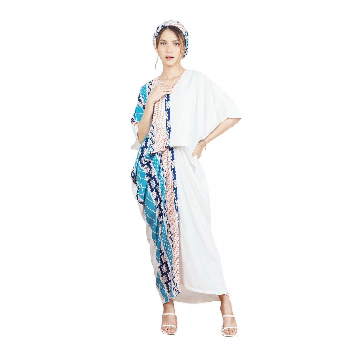 Dewayani Kaftan Cream Tosca - Image 6