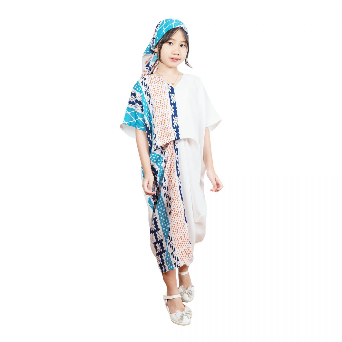 Dewayani Kaftan Kids Cream Tosca - Image 6