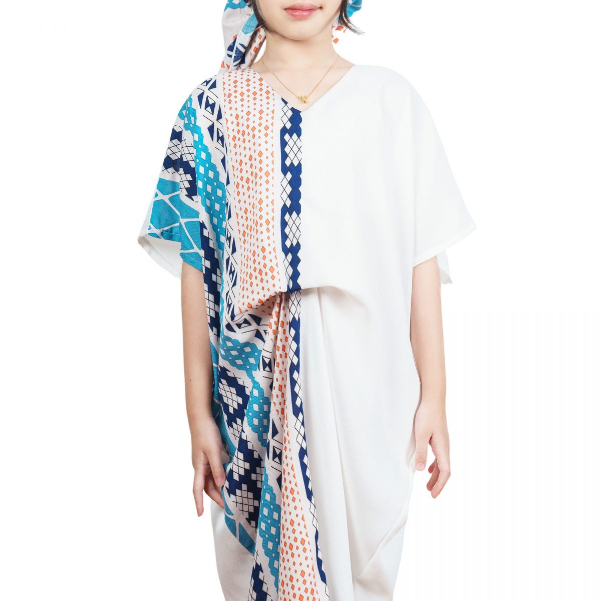 Dewayani Kaftan Kids Cream Tosca - Image 2