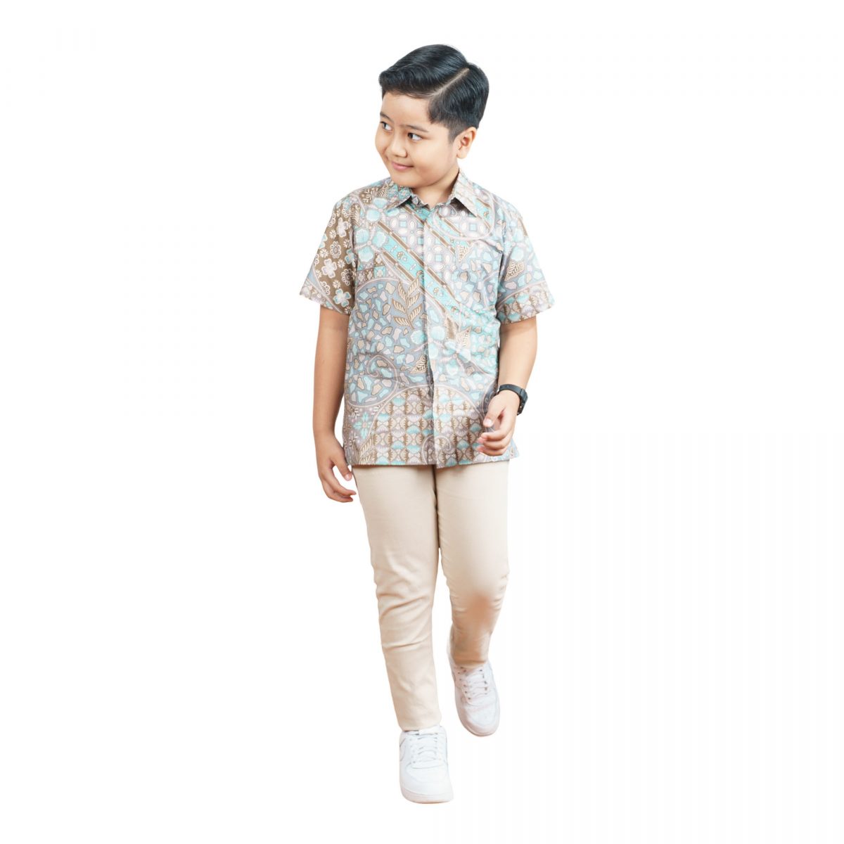 Terence Shirt Kids Green - Image 6