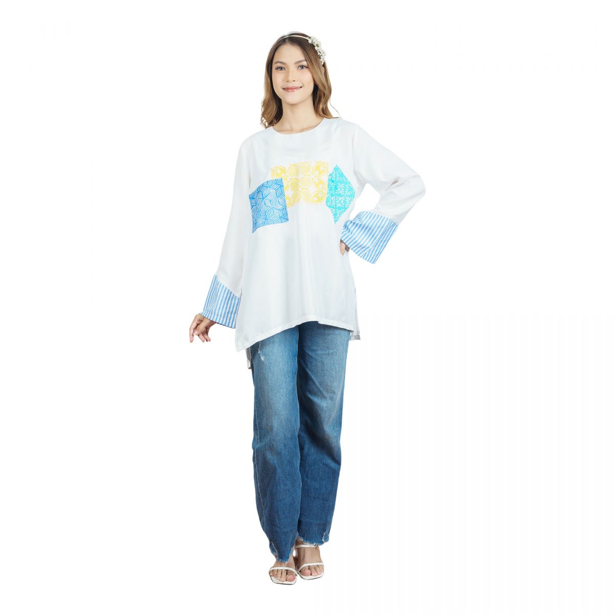 Rembulan Blouse Broken White - Image 6