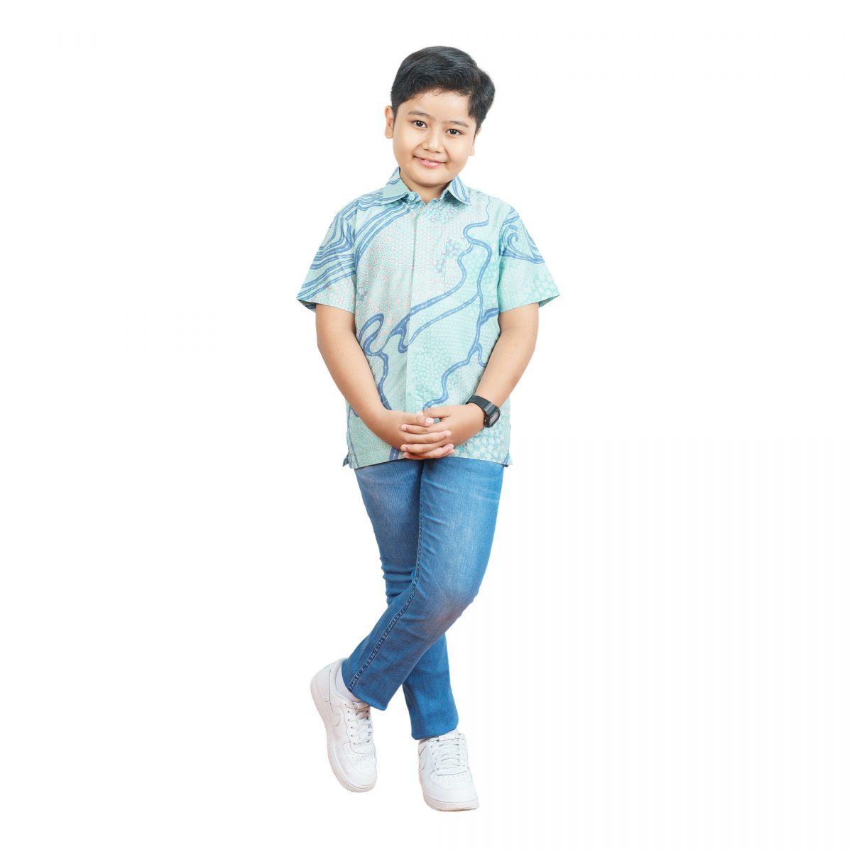 Azura Shirt Kids Green - Image 6