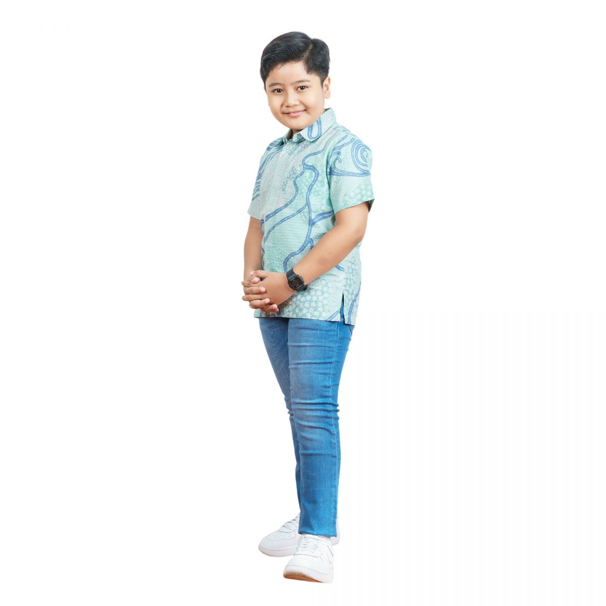 Azura Shirt Kids Green - Image 4