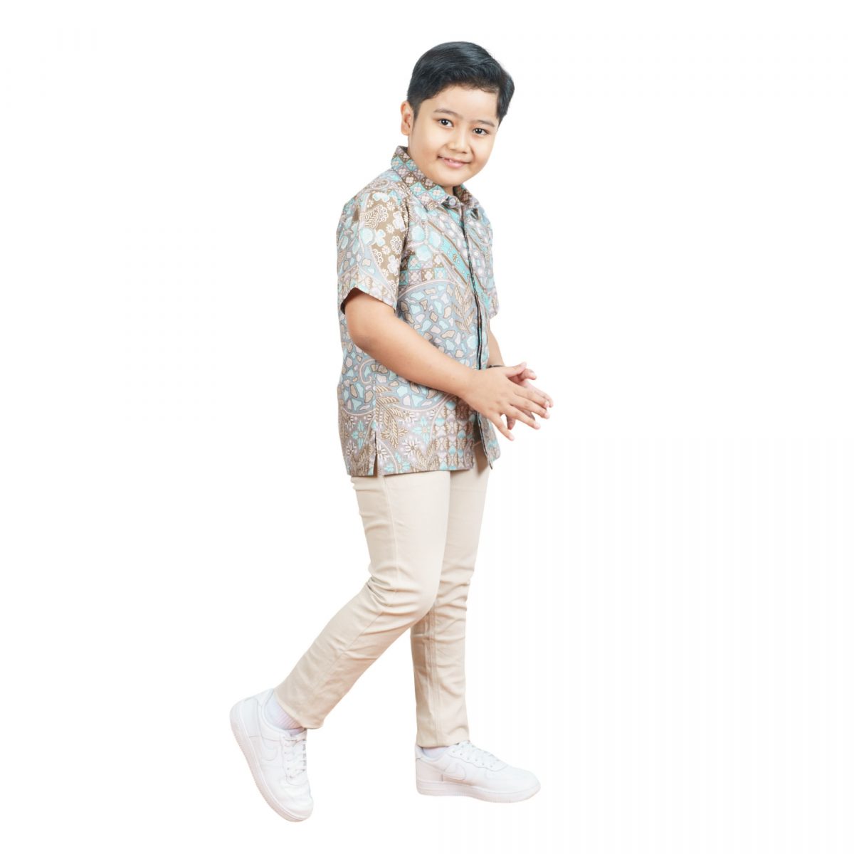 Terence Shirt Kids Green - Image 3
