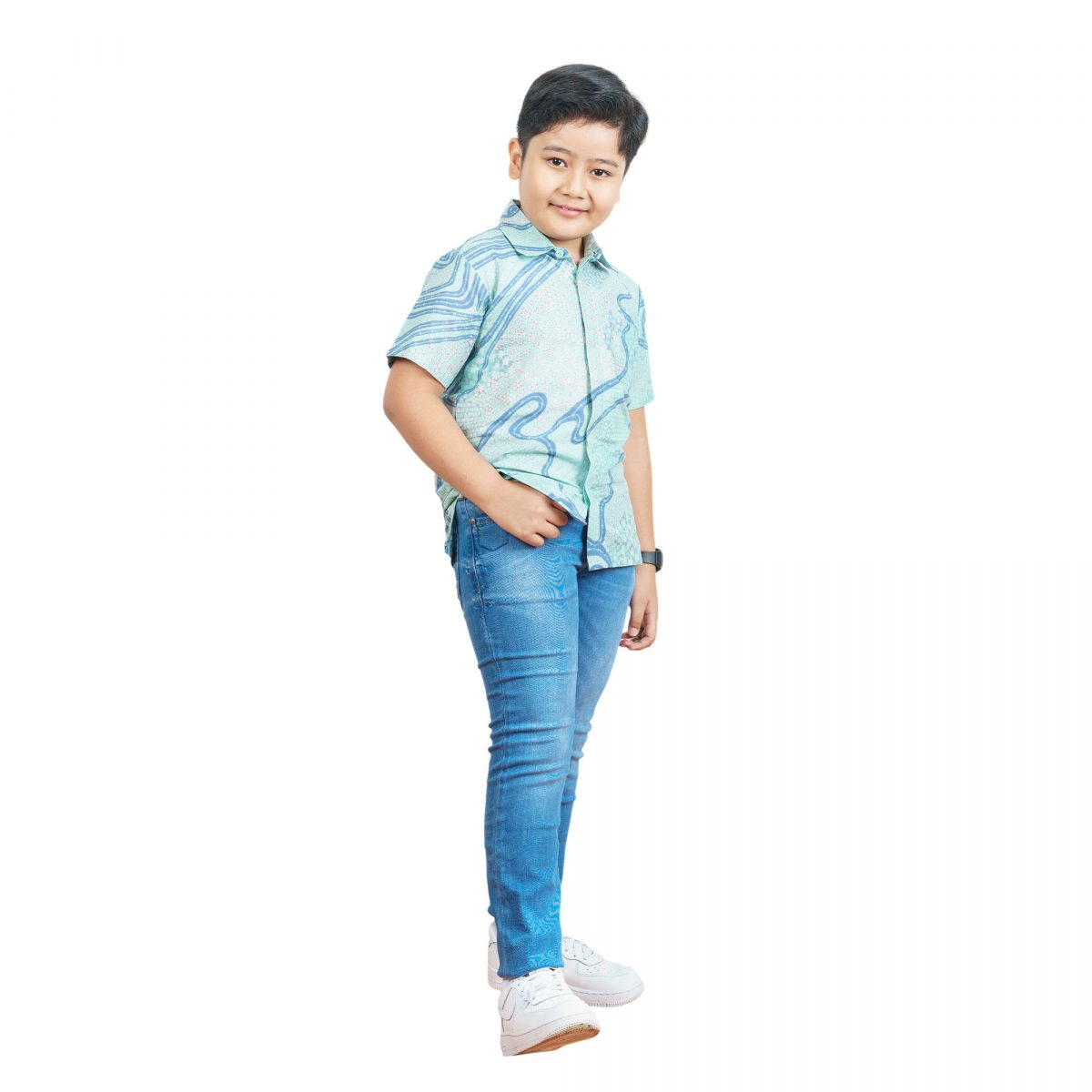 Azura Shirt Kids Green - Image 3