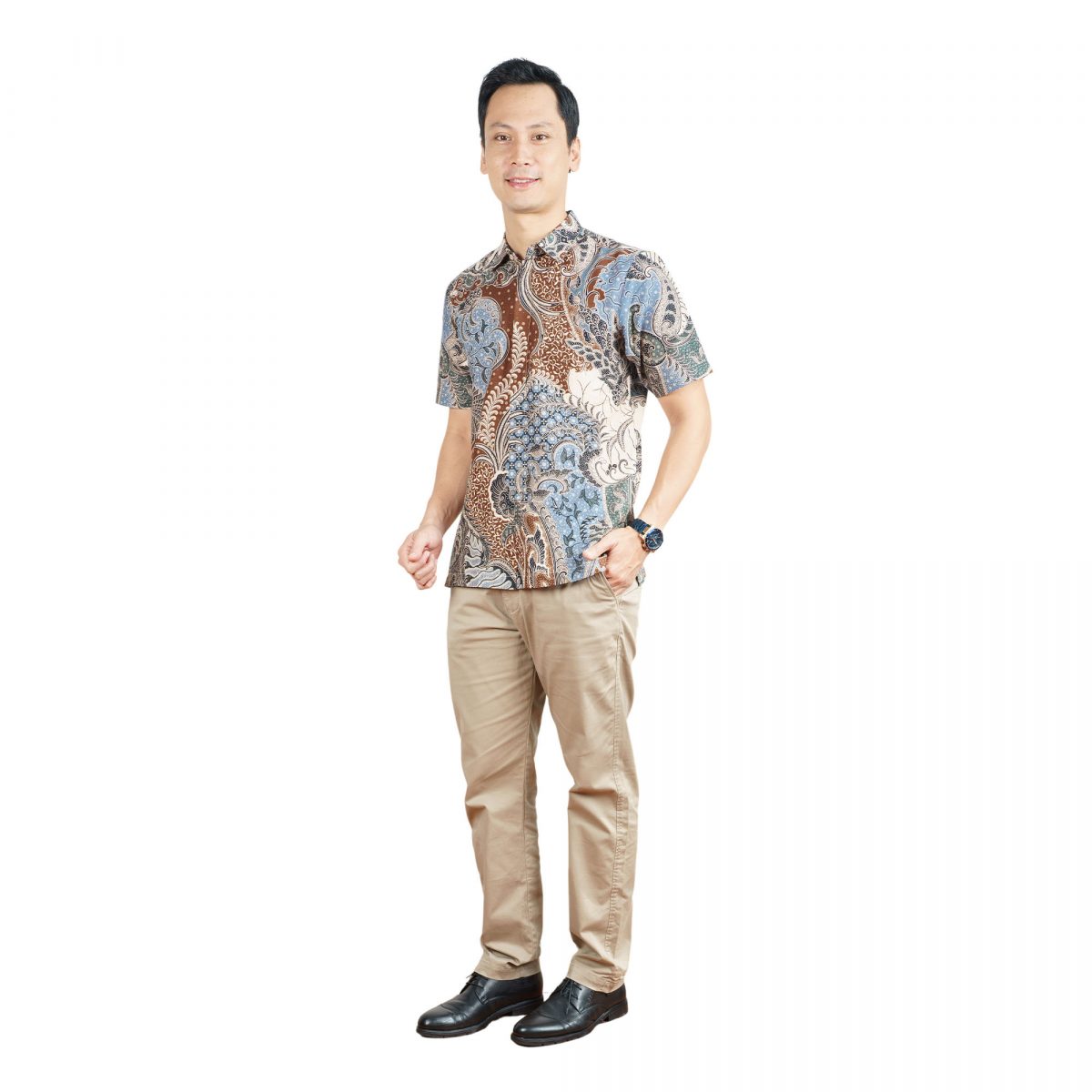 Azlan Shirt Brown - Image 4