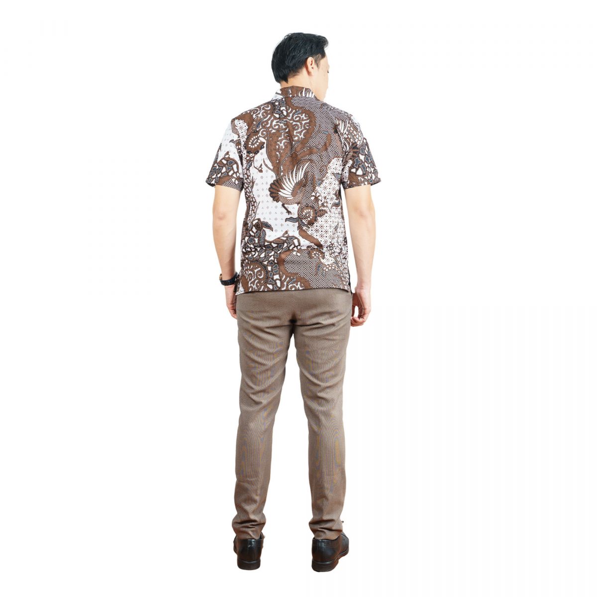Gilbert Shirt Cream Brown - Image 5