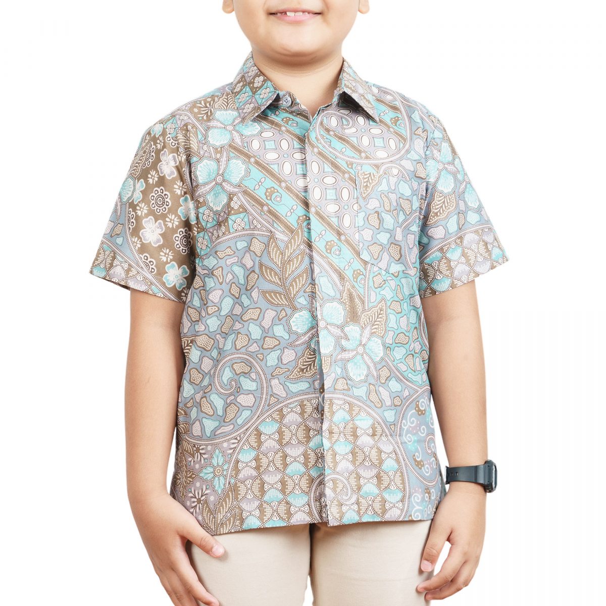 Terence Shirt Kids Green - Image 2