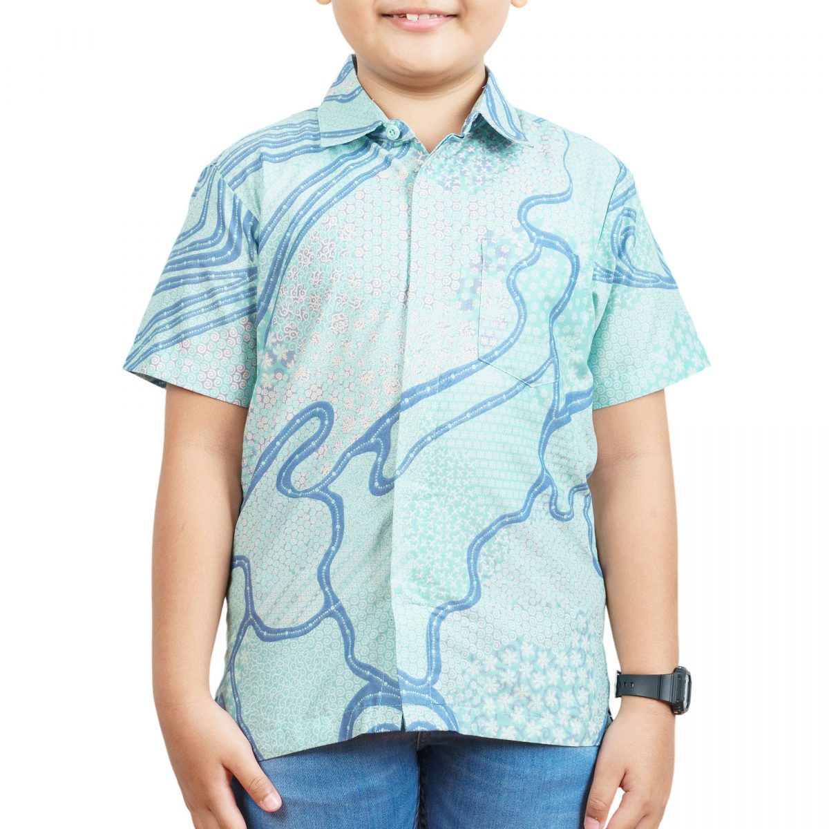 Azura Shirt Kids Green - Image 2