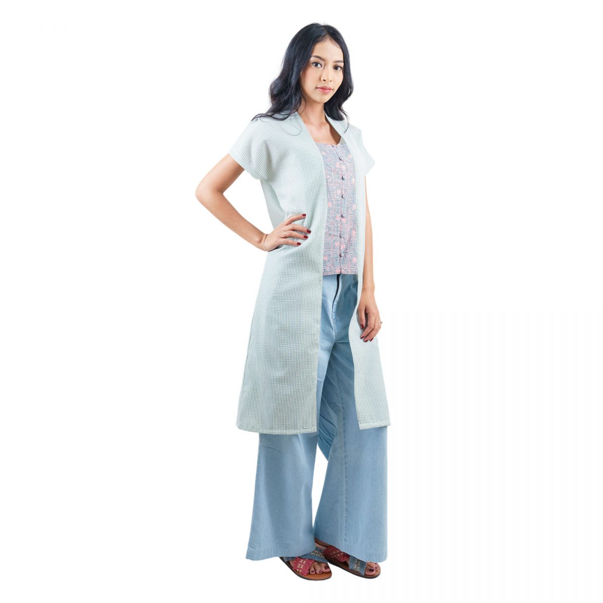 Lessie Tunic Stripe Green - Image 3
