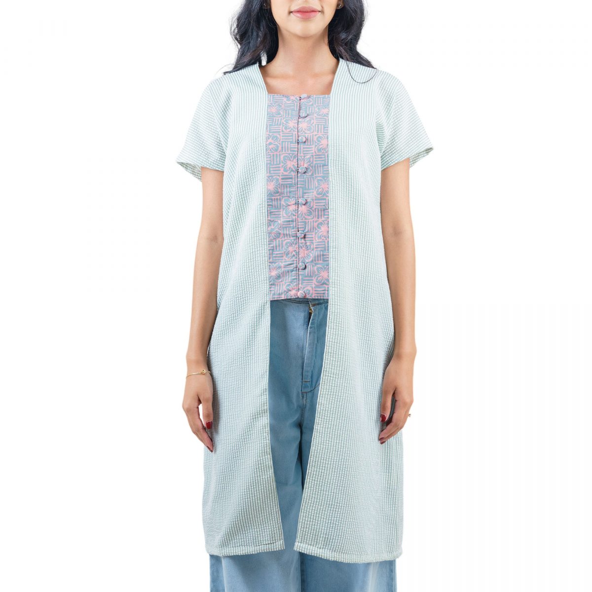 Lessie Tunic Stripe Green - Image 2