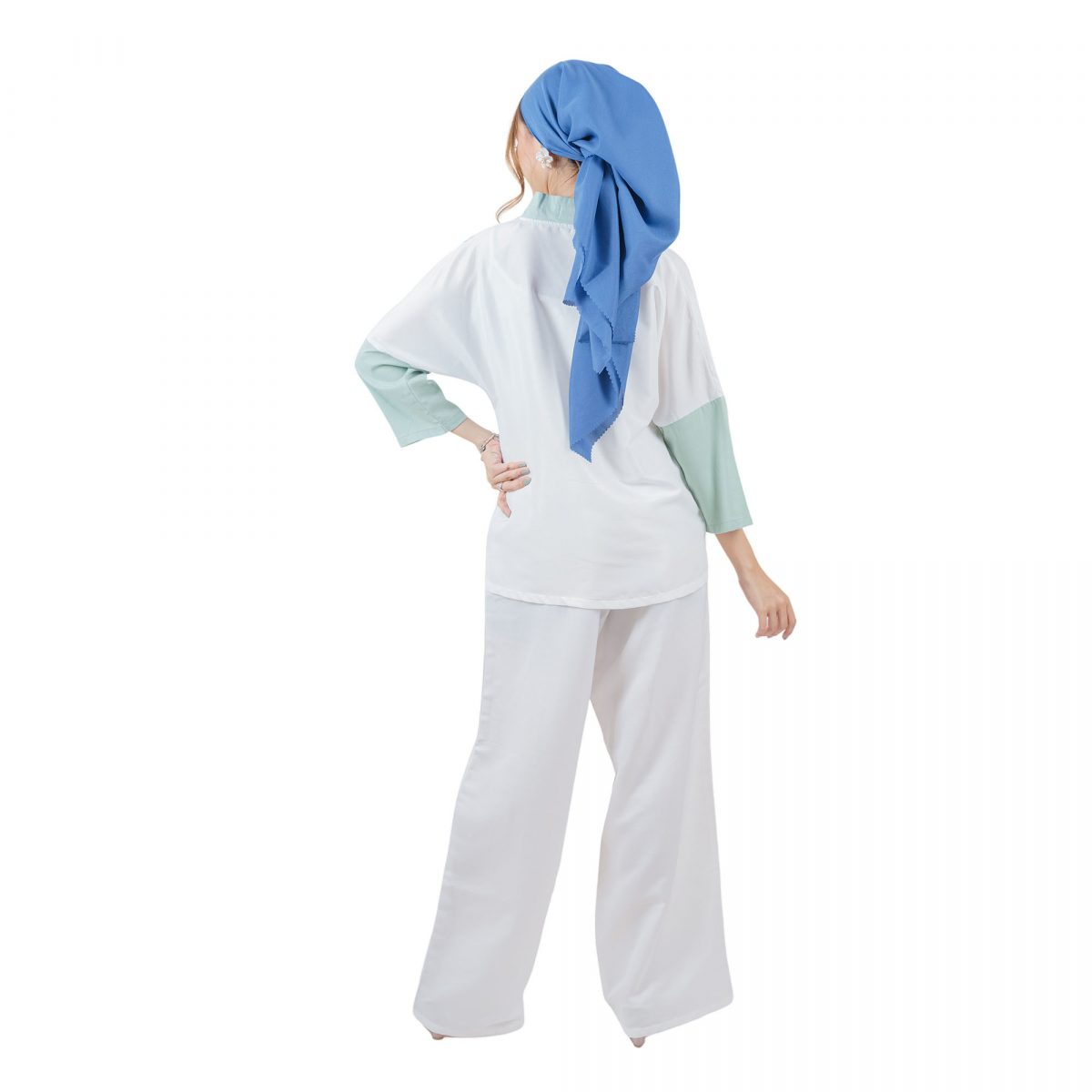 Amanda Blouse Green Blue - Image 5