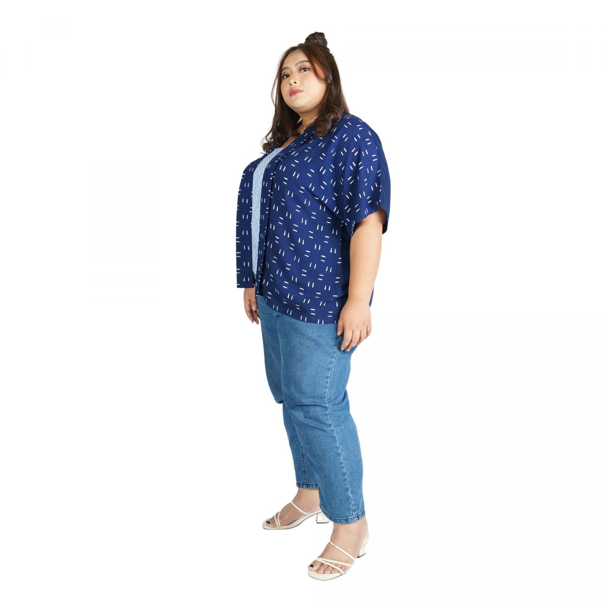 Nadia Blouse Navy - Image 4