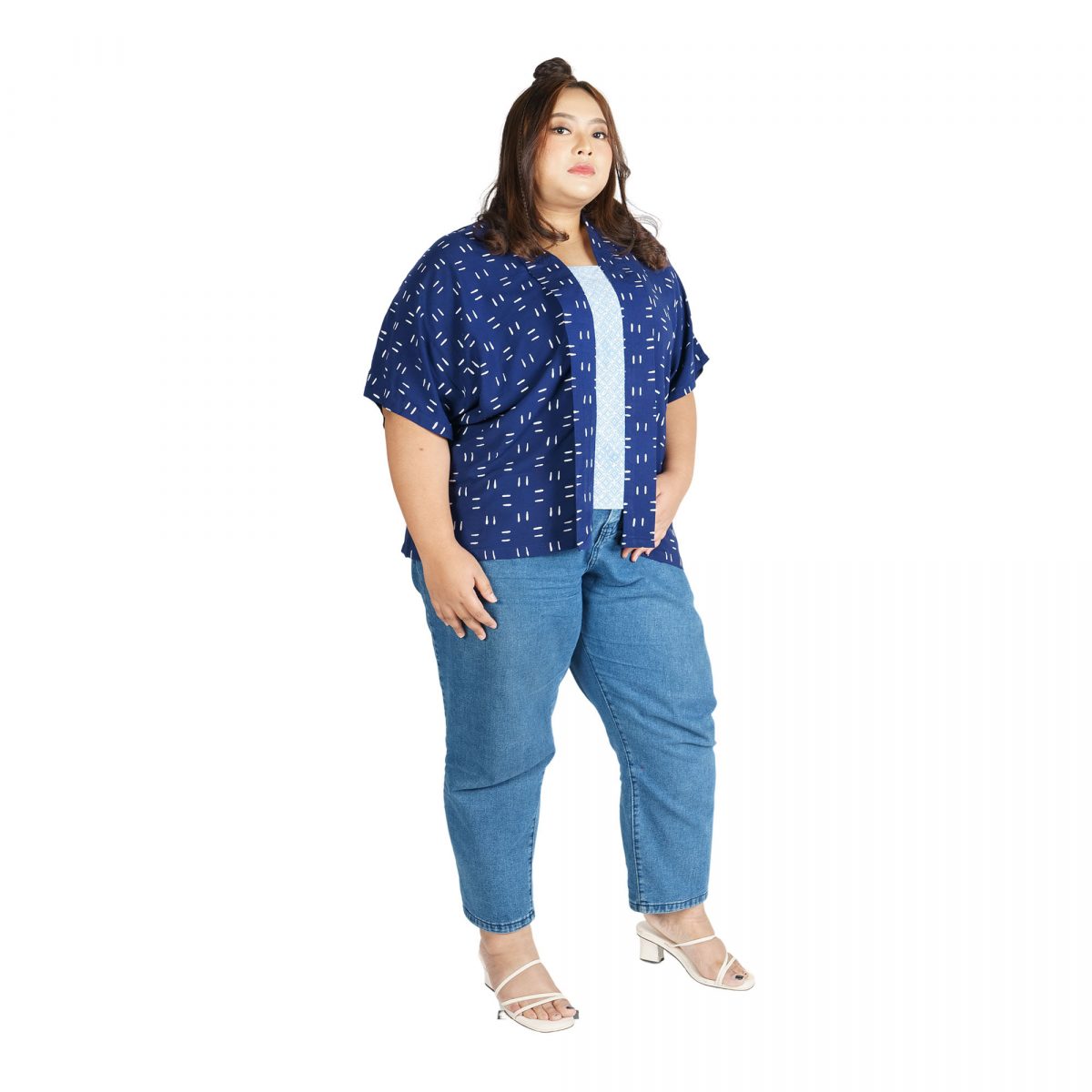 Nadia Blouse Navy - Image 3