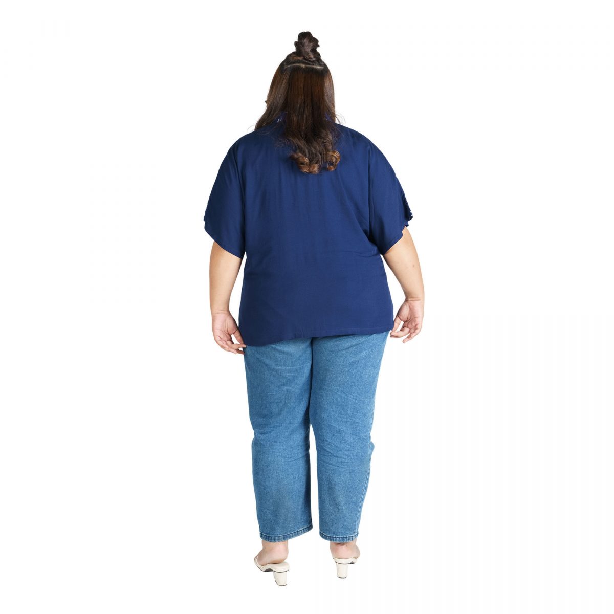 Nadia Blouse Navy - Image 5