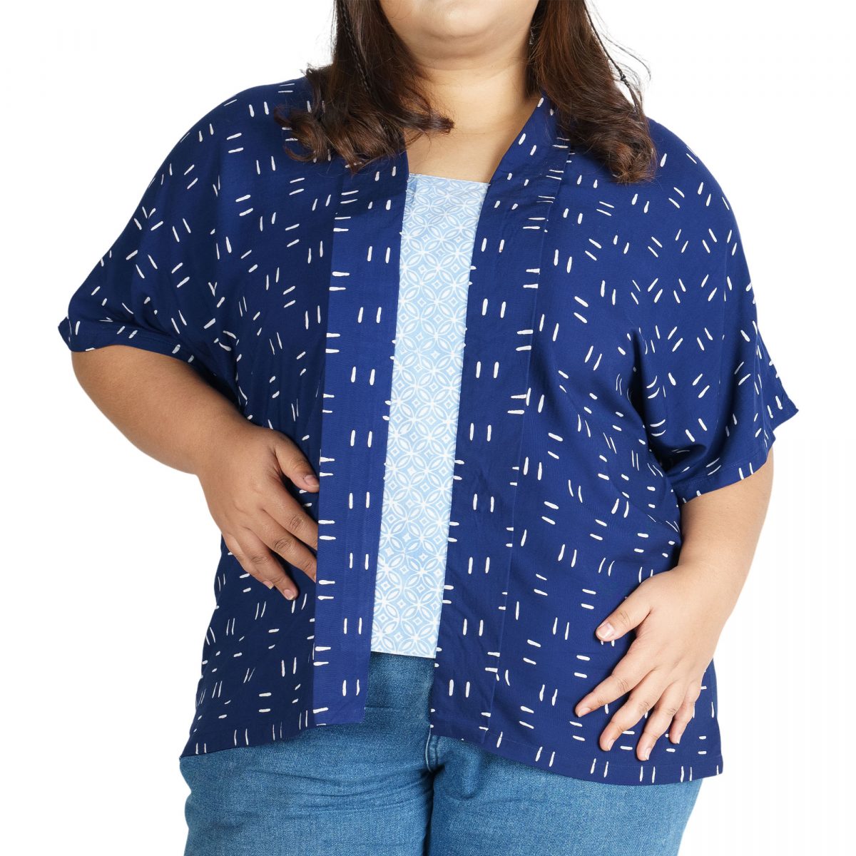 Nadia Blouse Navy - Image 2