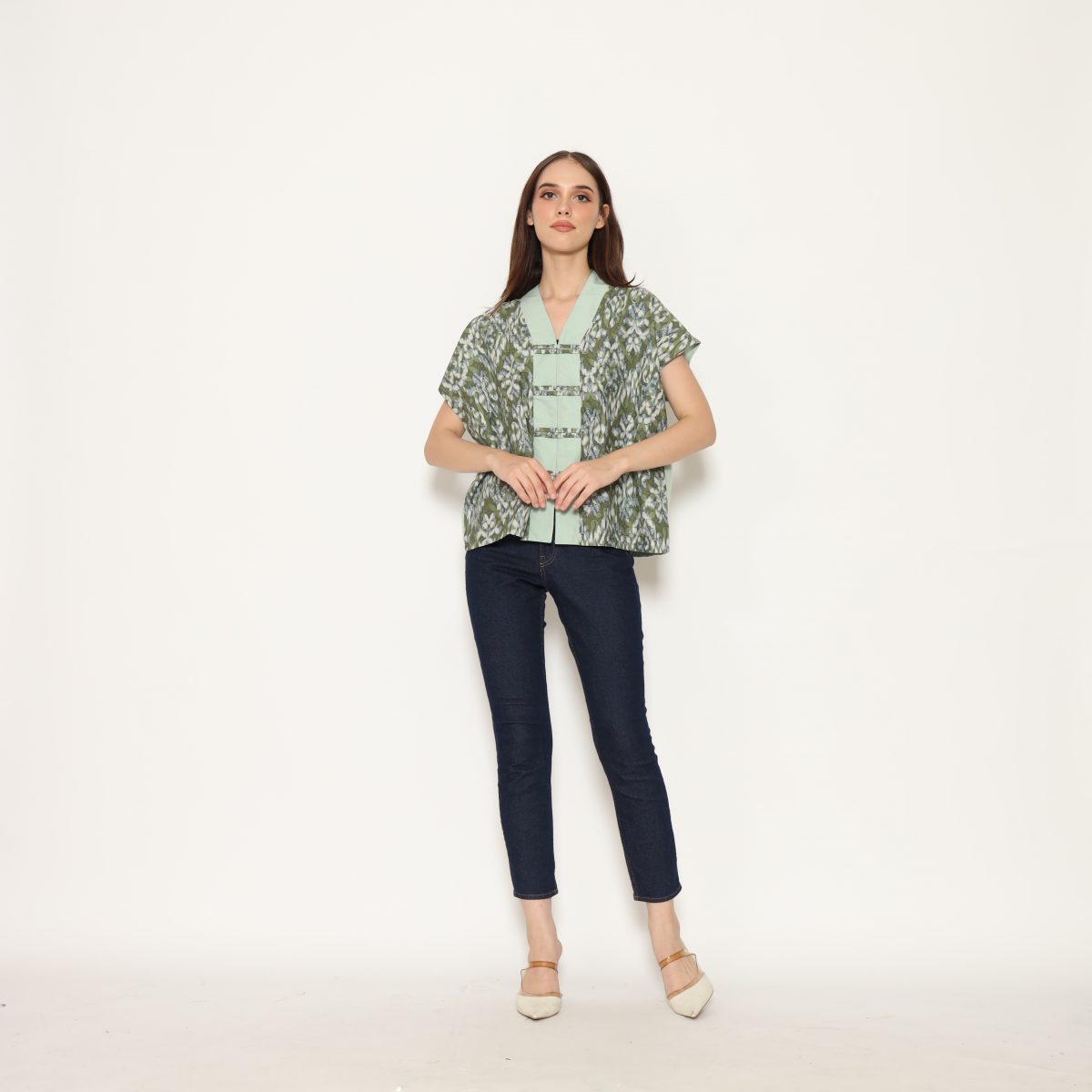 Olivia Blouse Green - Image 6