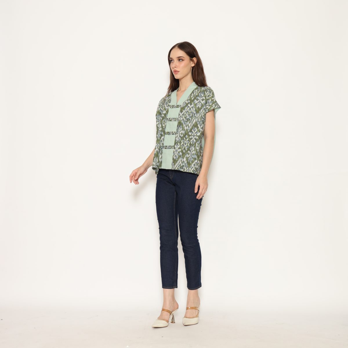 Olivia Blouse Green - Image 3