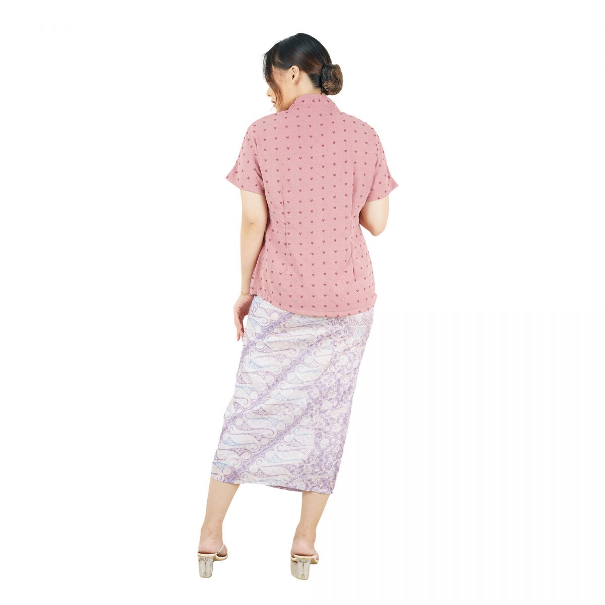 Yasmine Blouse Heart Dusty Pink - Image 5