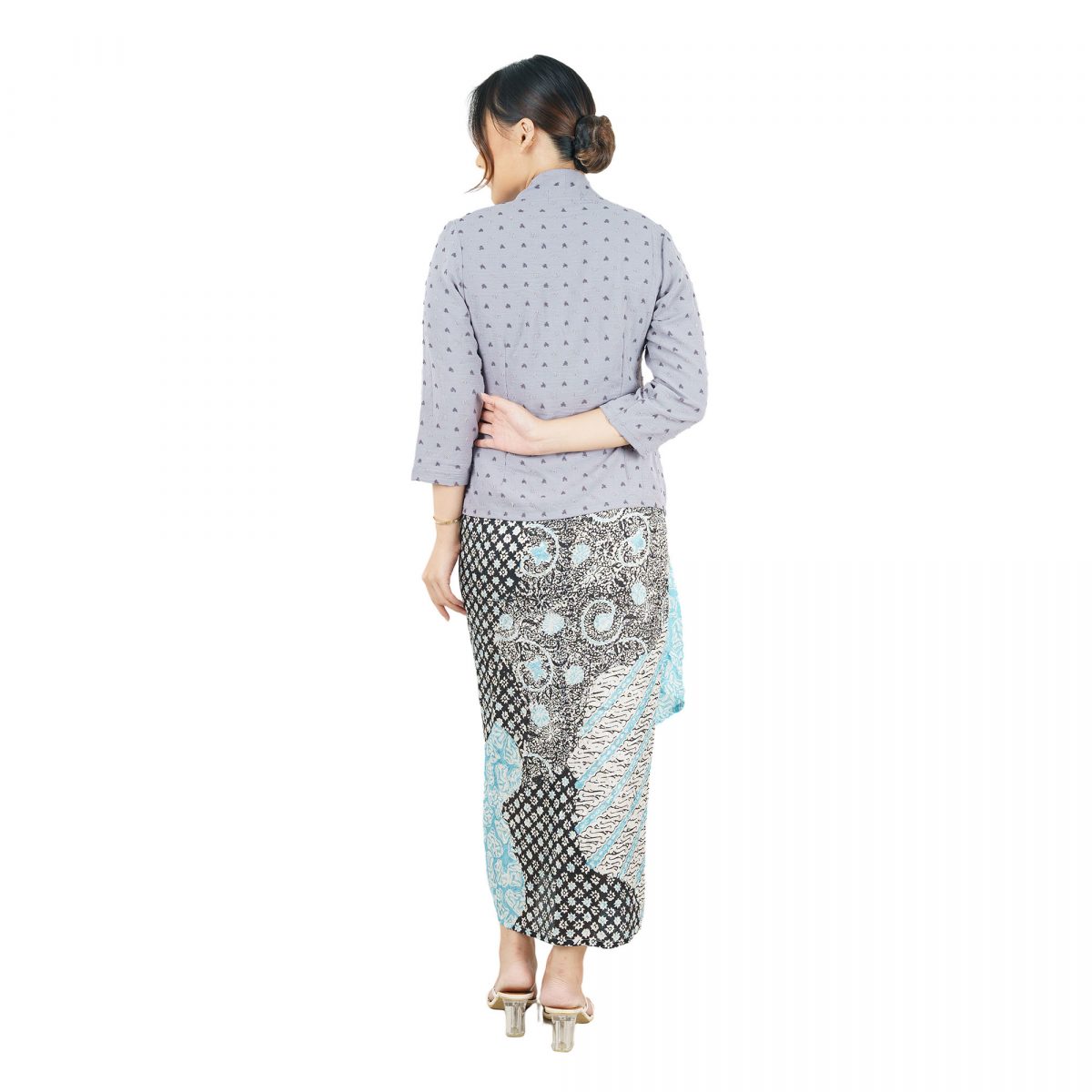 Yasmine 2 Blouse Heart Grey - Image 5