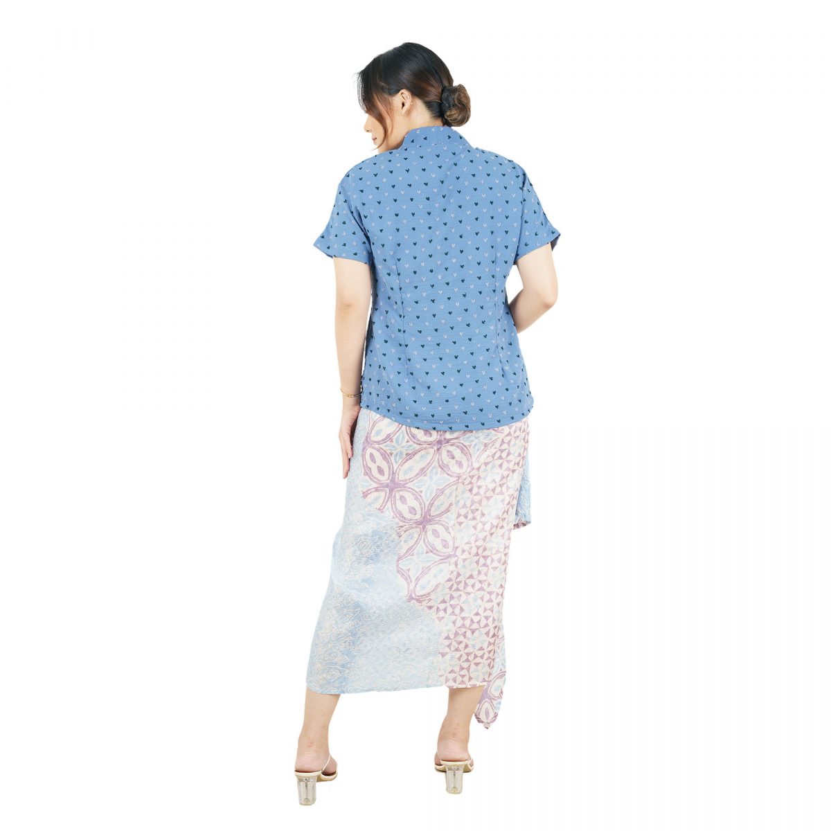 Yasmine Blouse Heart Blue - Image 5
