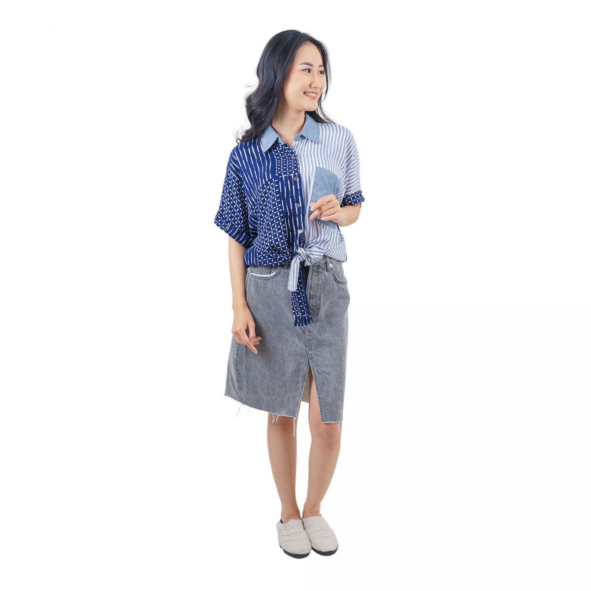 Esther Shirt Navy - Image 6