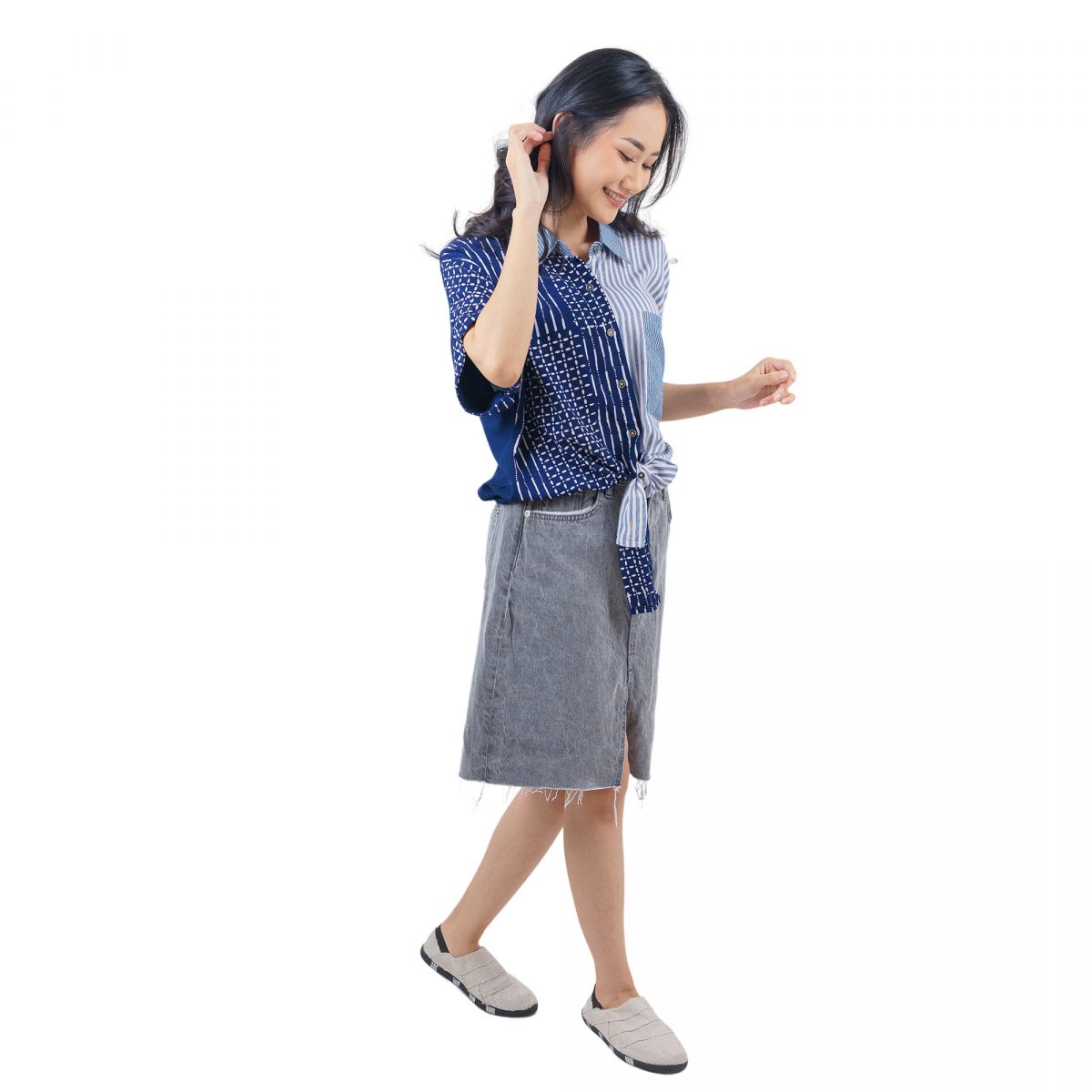 Esther Shirt Navy - Image 3