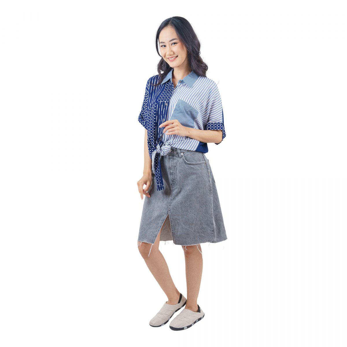 Esther Shirt Navy - Image 4