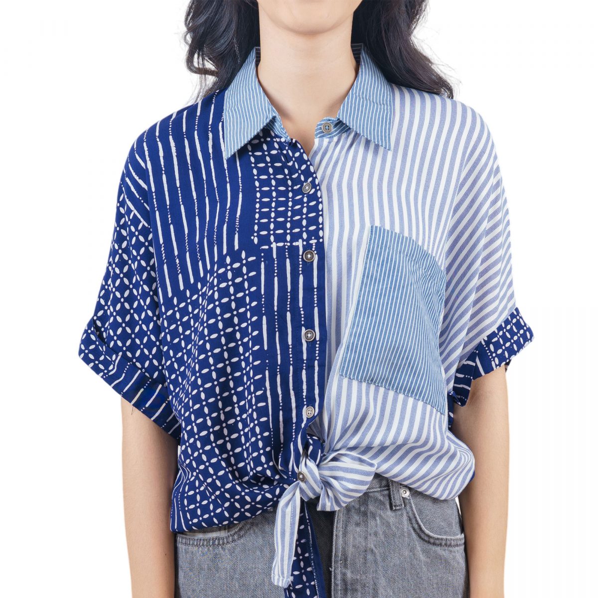 Esther Shirt Navy - Image 2