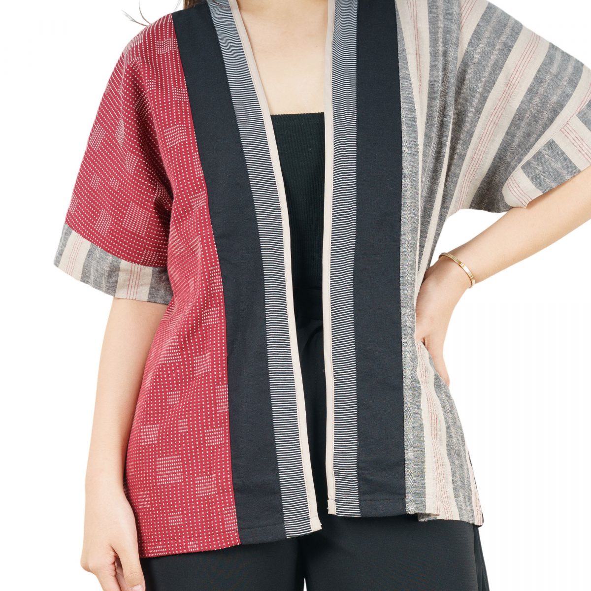 Elaine Blazer Cream Red - Image 2