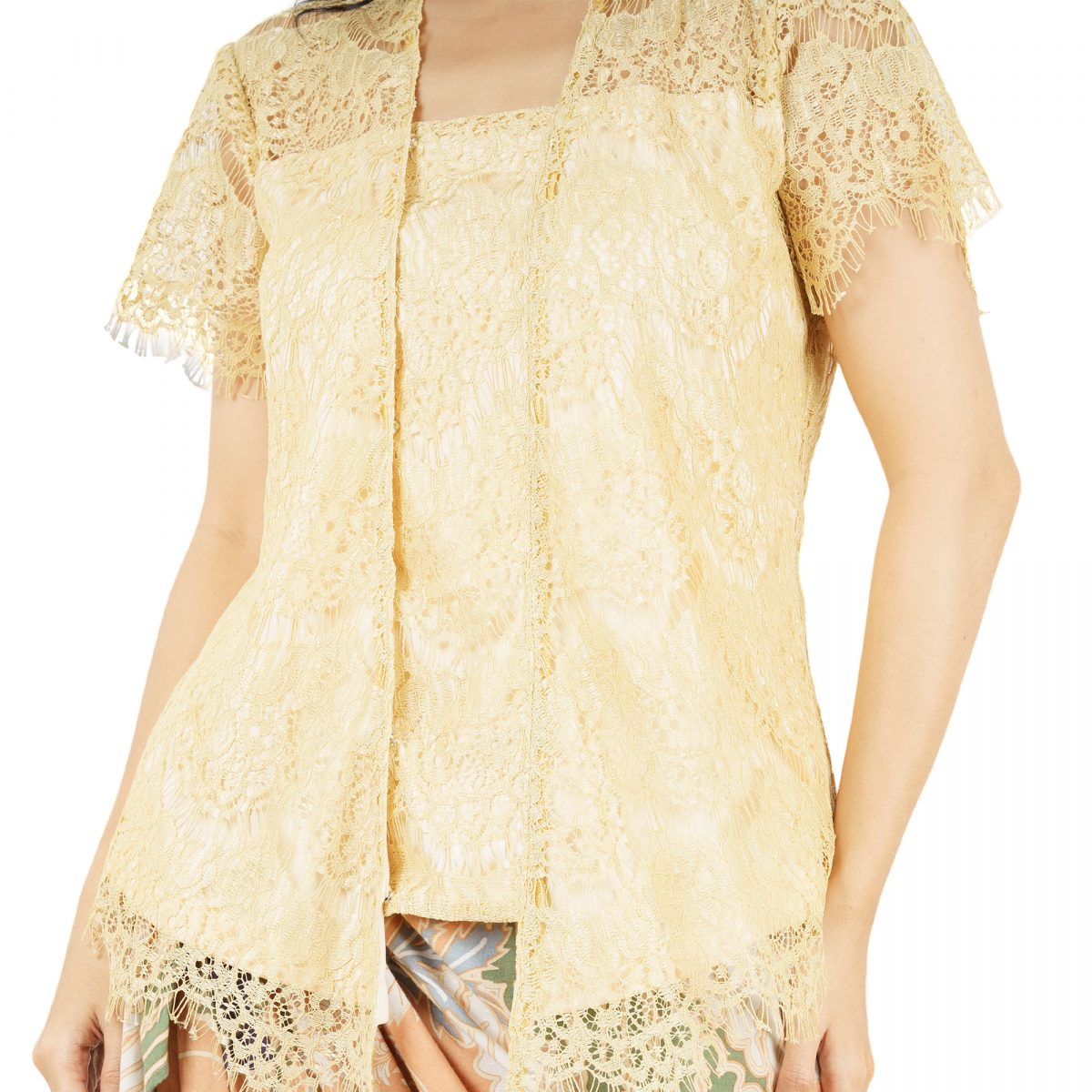 Kebaya Lace Daisy Yellow - Image 2