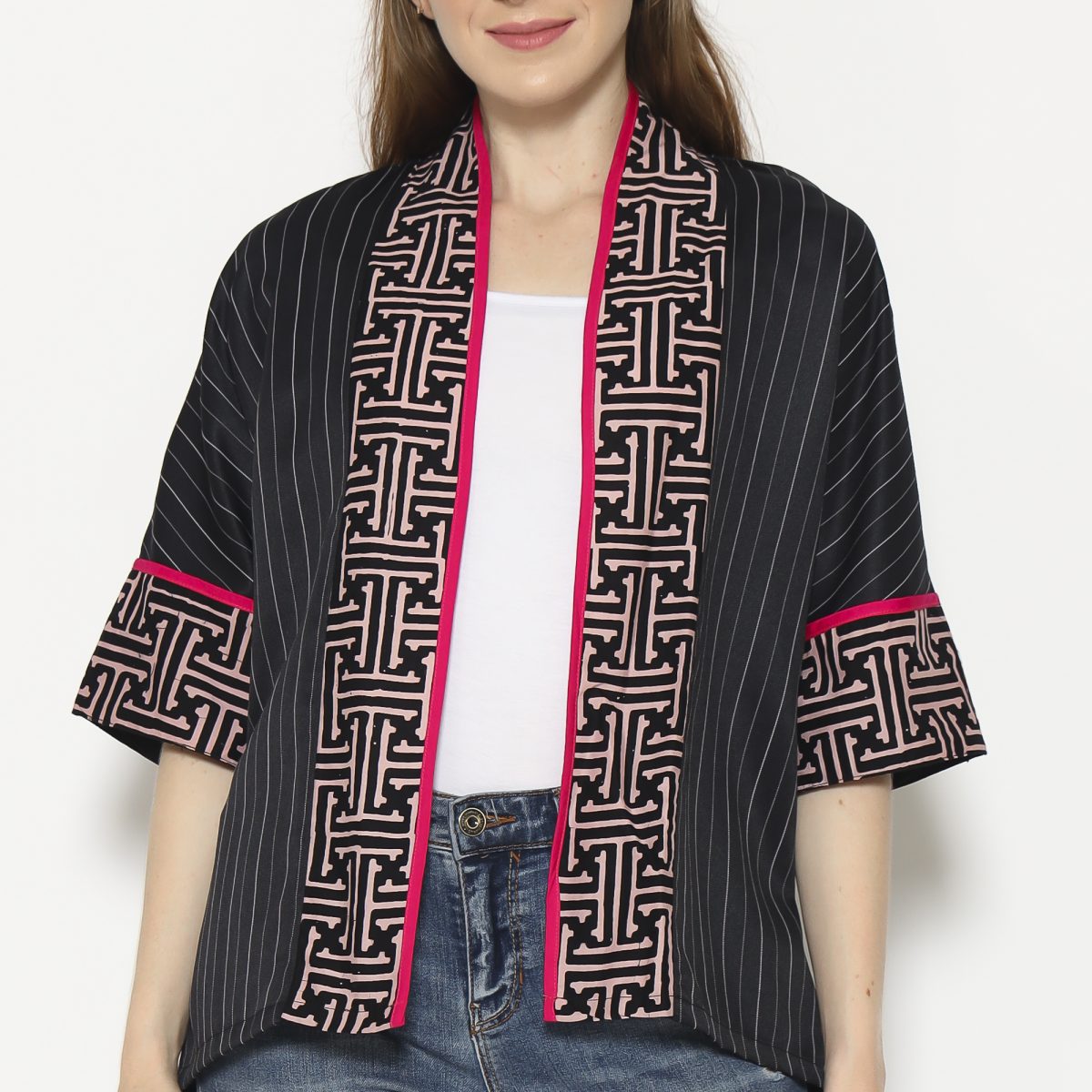 Divya Blazer Black Pink - Image 2