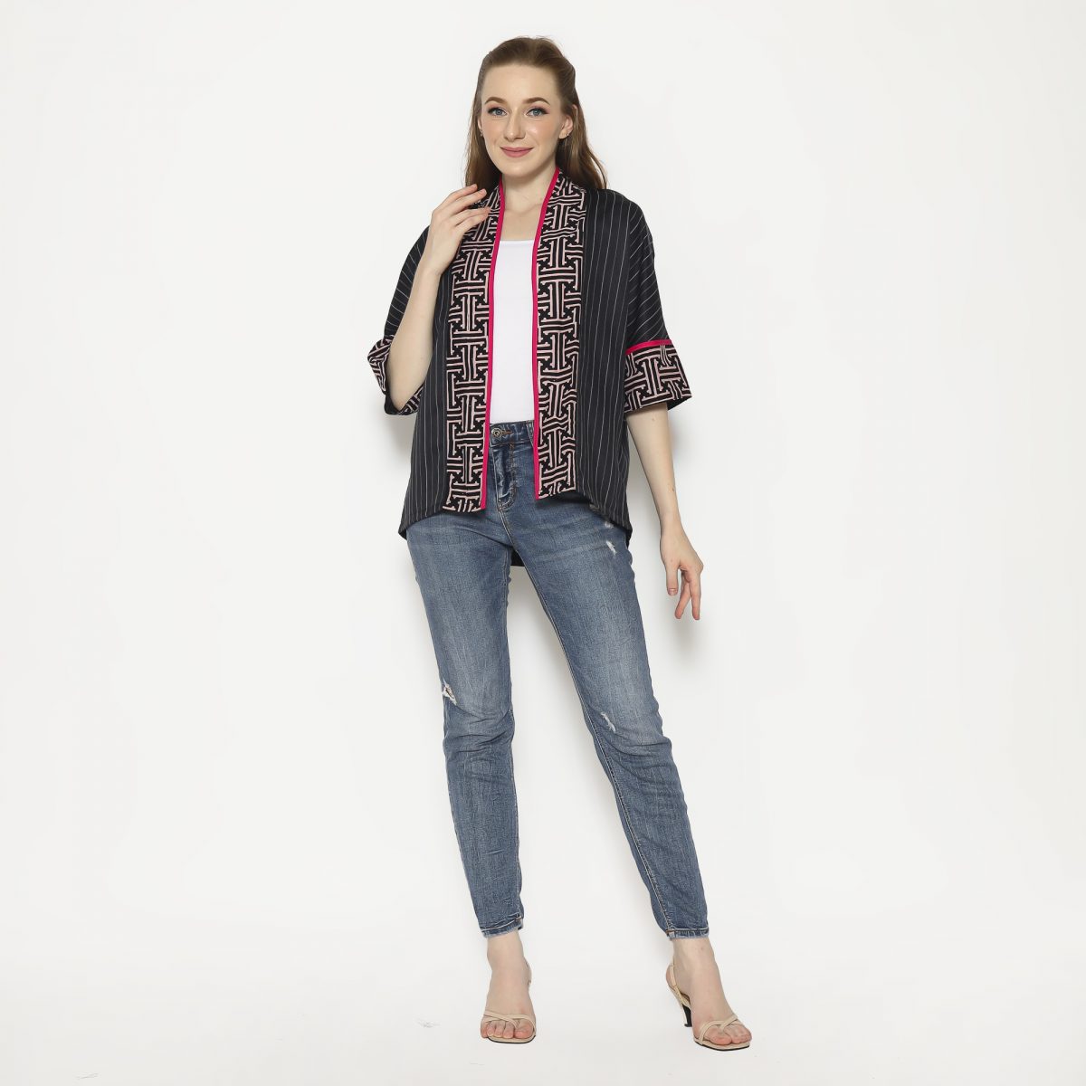 Divya Blazer Black Pink - Image 6