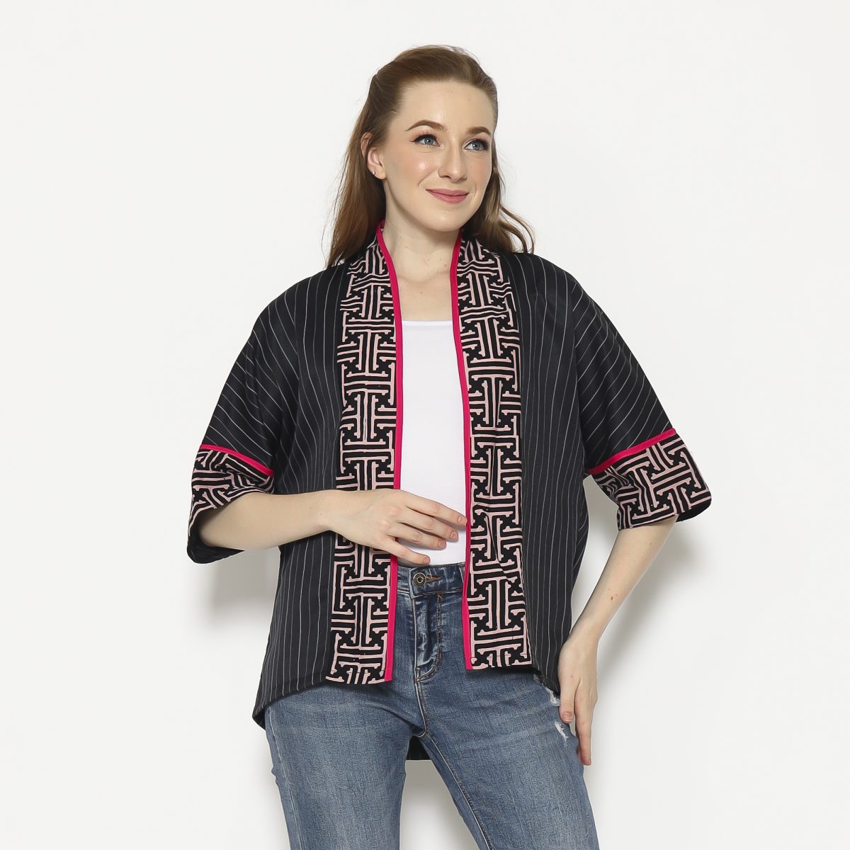 Divya Blazer Black Pink - Image 4