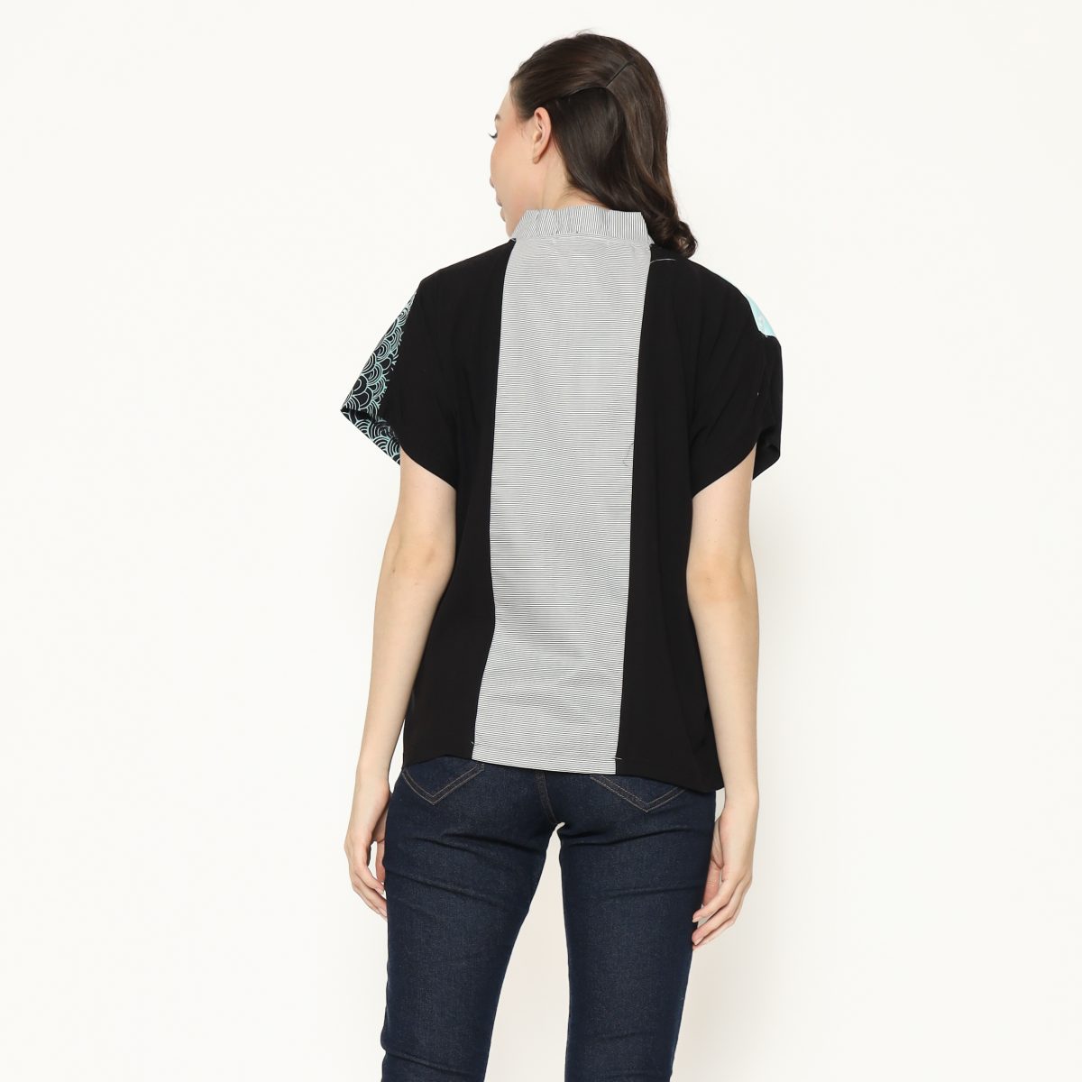 Fidelya Blouse Cloud Tosca Black - Image 5