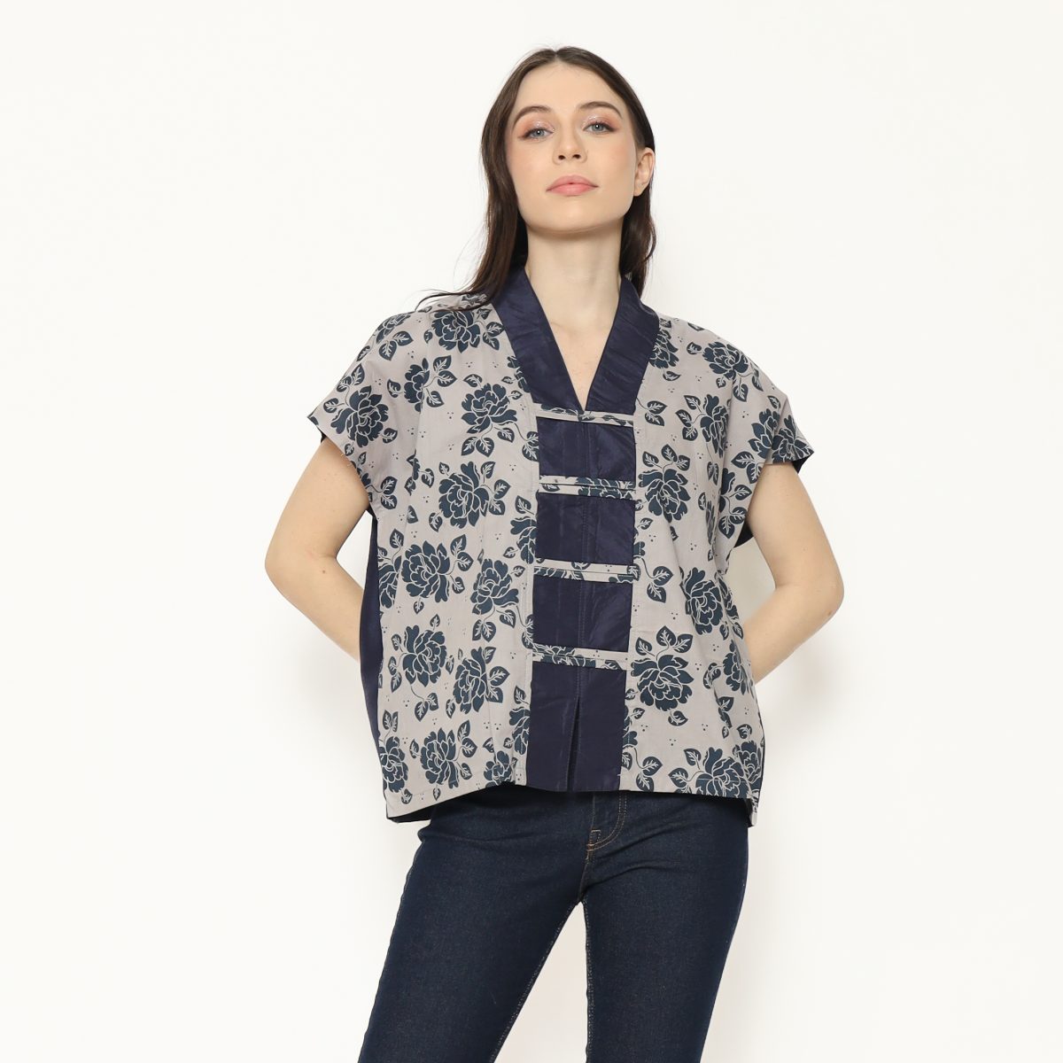 Olivia Blouse Light Grey