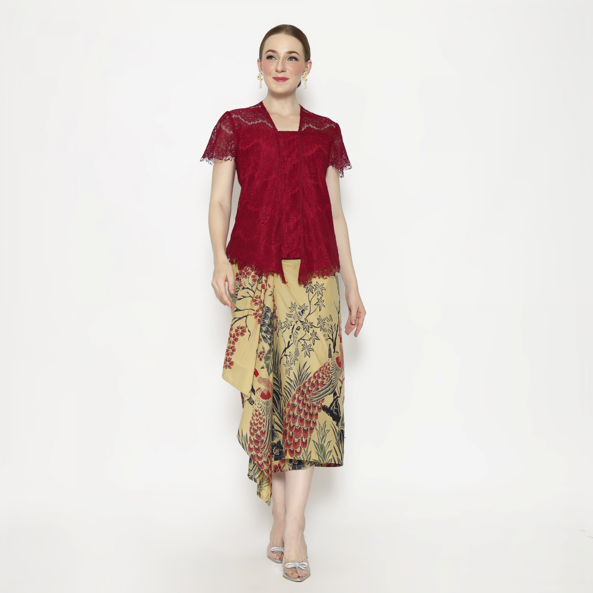 Kebaya Lace Red - Image 6