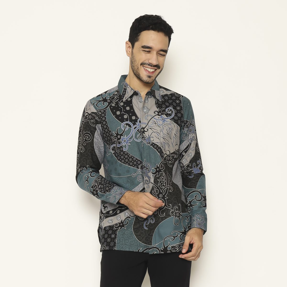 Fahran Shirt Teal - Image 3