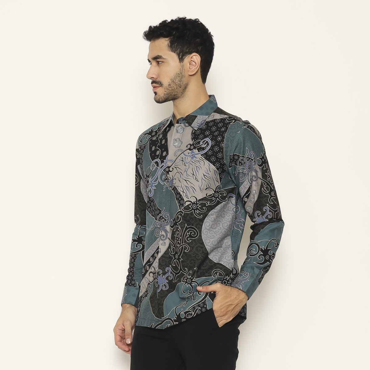 Fahran Shirt Teal - Image 4