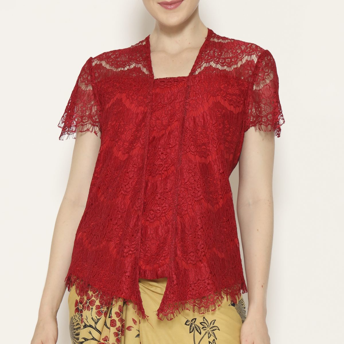 Kebaya Lace Red - Image 2