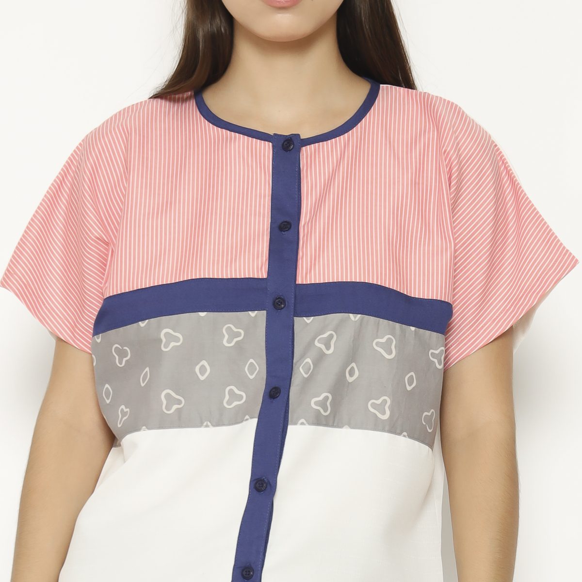 Jovina Blouse Grey - Image 2