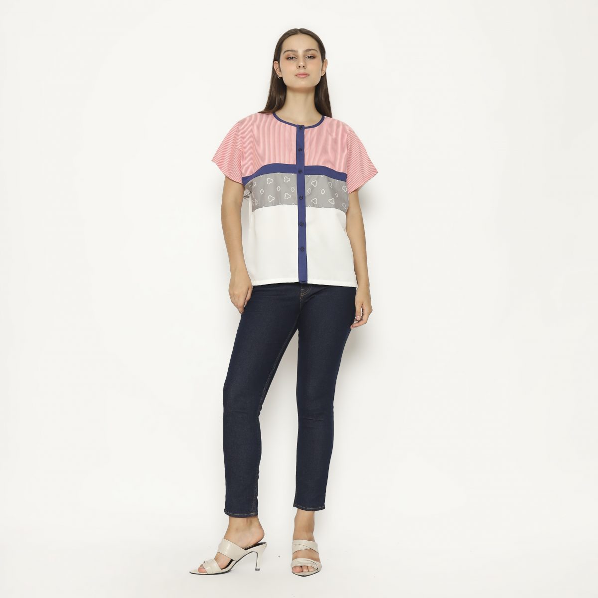 Jovina Blouse Grey - Image 6