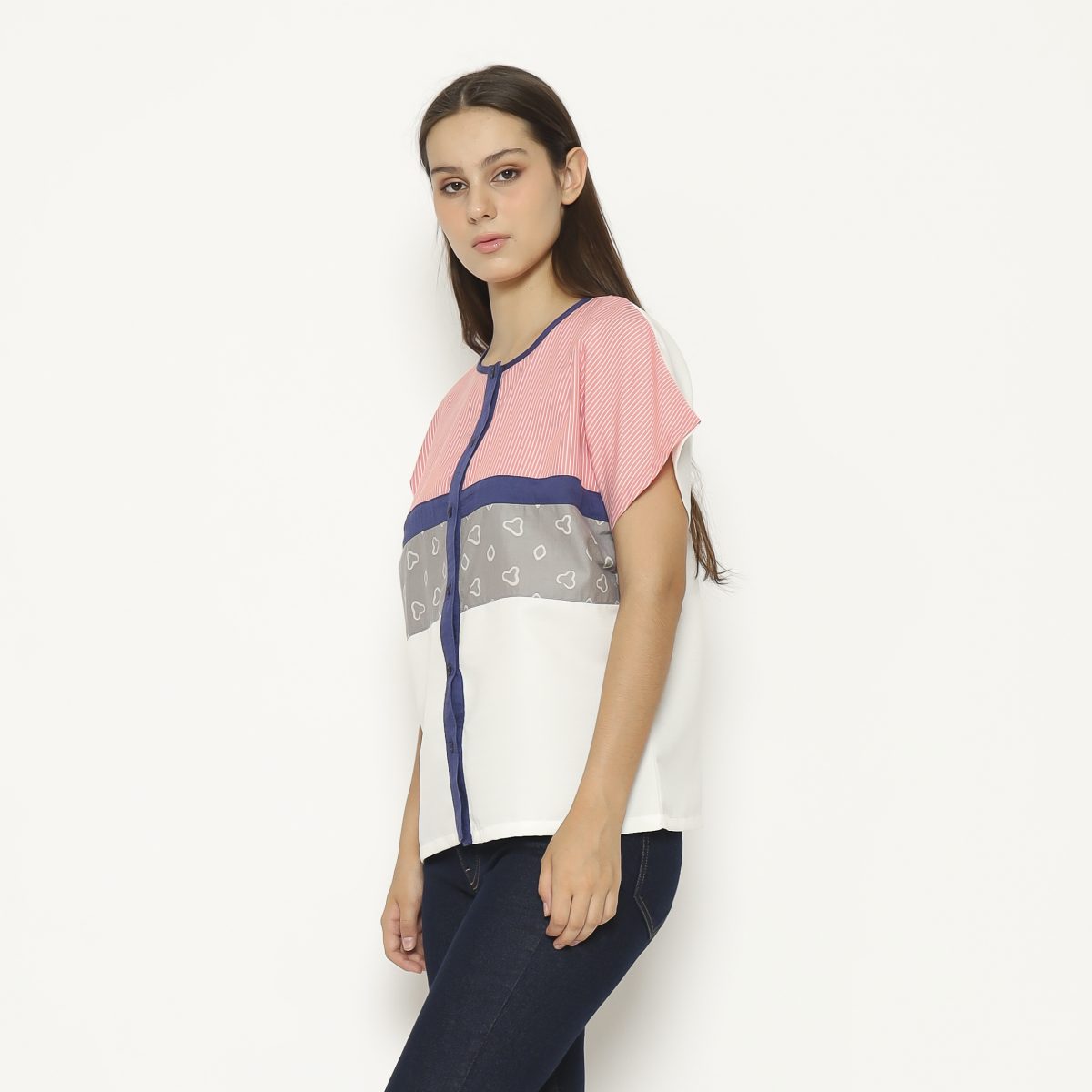 Jovina Blouse Grey - Image 3