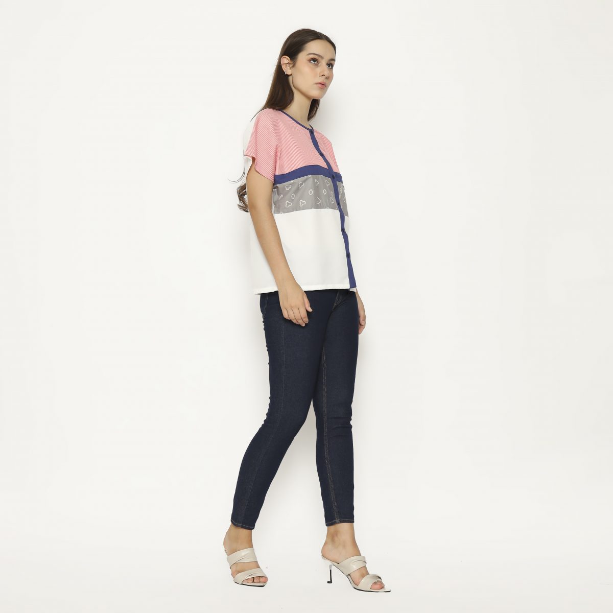 Jovina Blouse Grey - Image 4