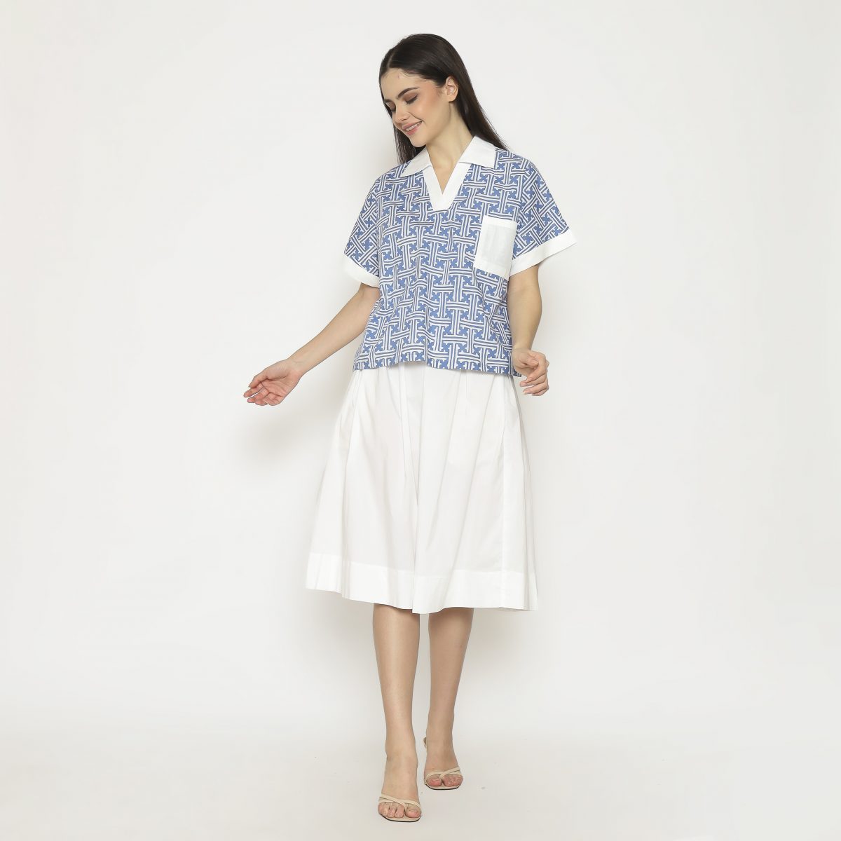 Liliana Blouse Blue - Image 6