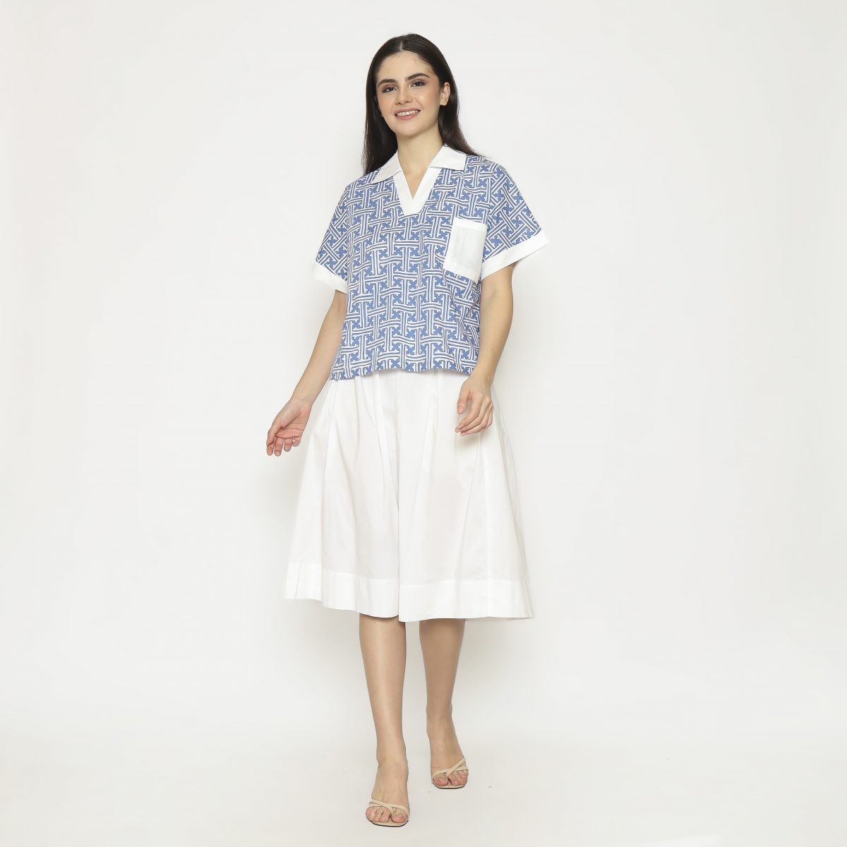 Liliana Blouse Blue - Image 7