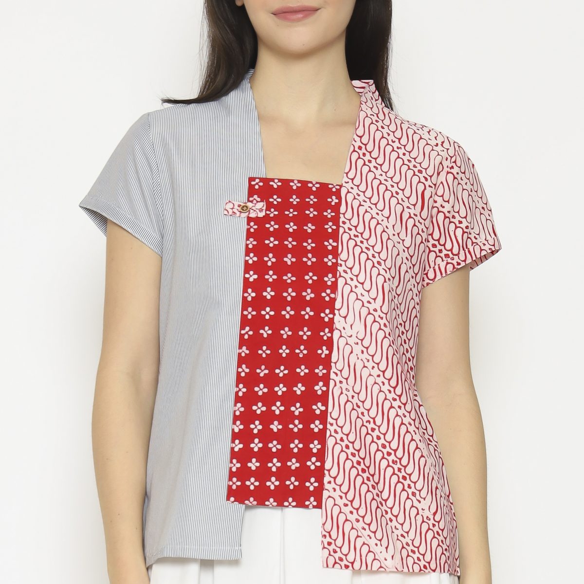 Carlina Blouse Red Black - Image 2
